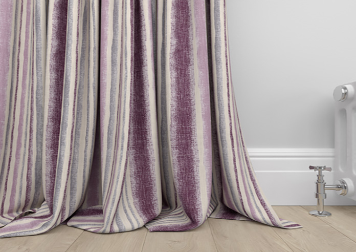 Guarda Stripe, Grape - Made to Measure Curtains - Image 6